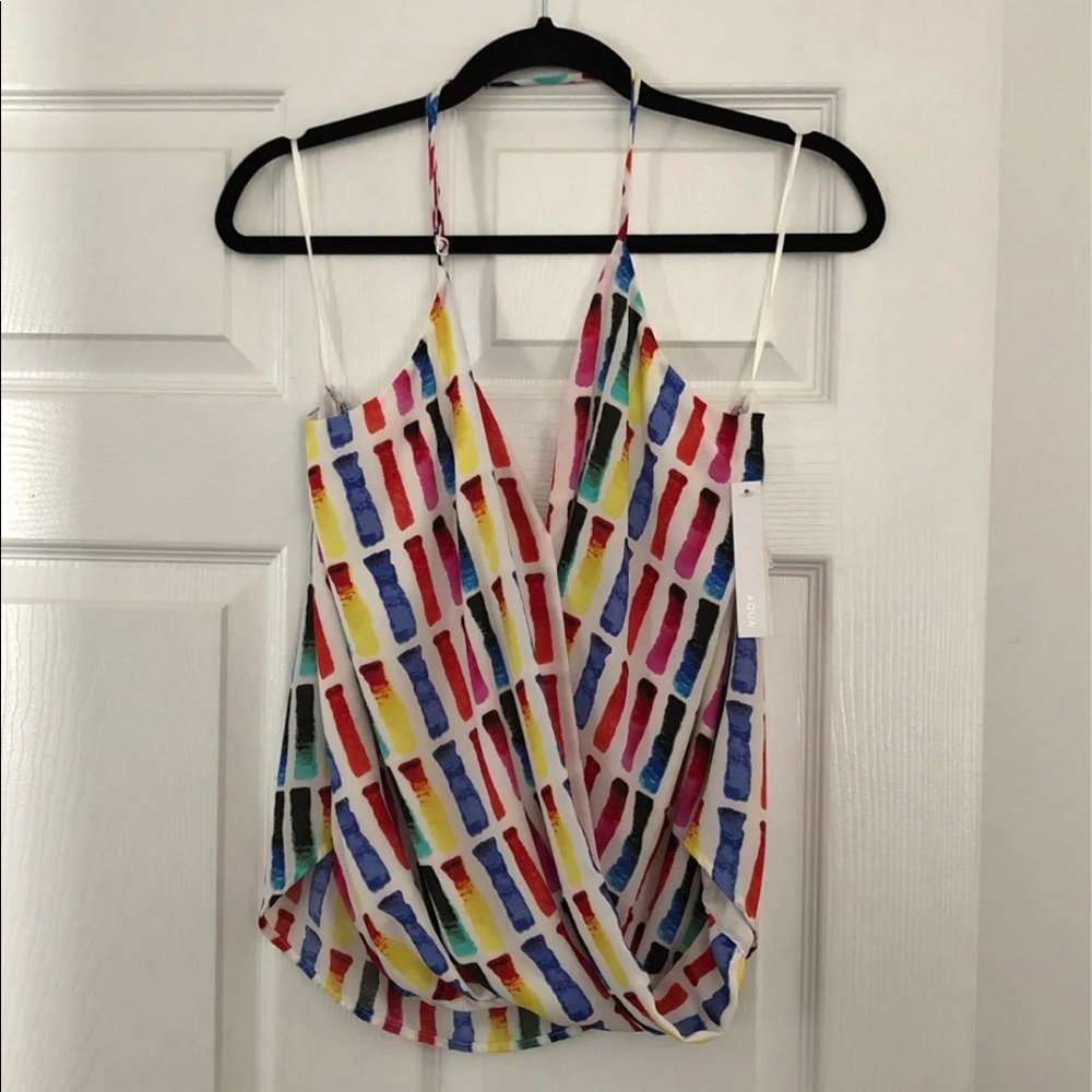 Aqua Multi Colored Halter